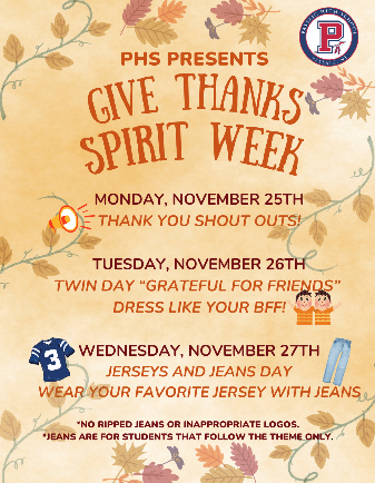 Passaic High School Celebrates 'Give Thanks Spirit Week' with Fun and Friendship