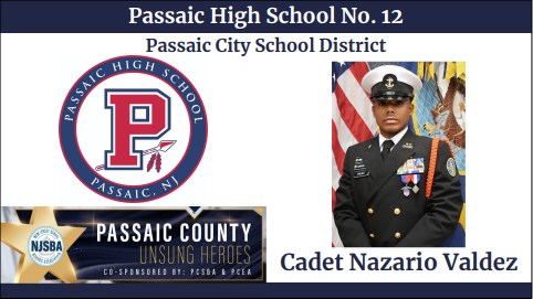 Recognizing Cadet Nazario Valdez, This Year's PHS Recipient of the Unsung Hero Award