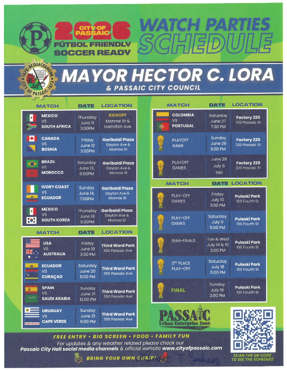 Passaic Comes Together for Soccer Watch Parties This Summer